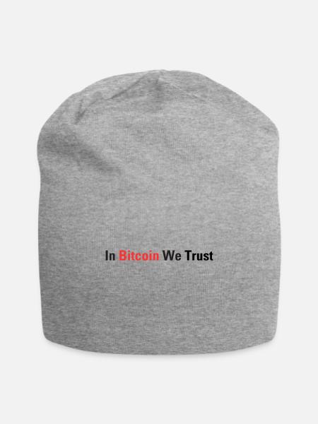 Bitcoin | cryptocurrency | crypto | crypto trading - Jersey Beanie - heather gray - Front
