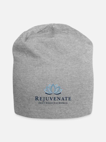 Rejuvenate Lotus Expression - Jersey Beanie - heather gray - Front