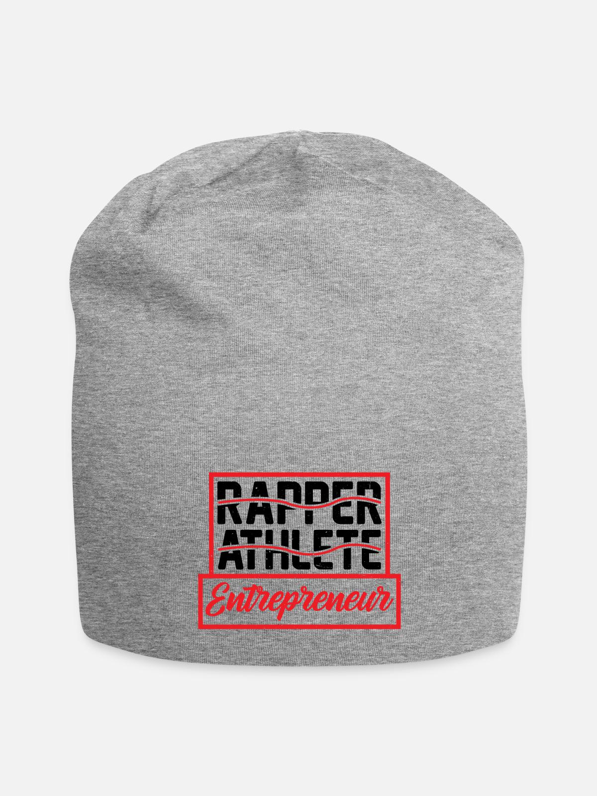 Rapper Athlete Entrepreneur 57 - Jersey Beanie - heather gray - Front