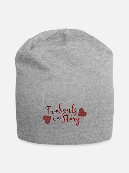 Two Souls One Story - Jersey Beanie - heather gray - Front