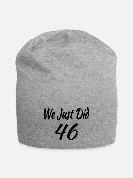 We Just Did 46 - Jersey Beanie - heather gray - Front