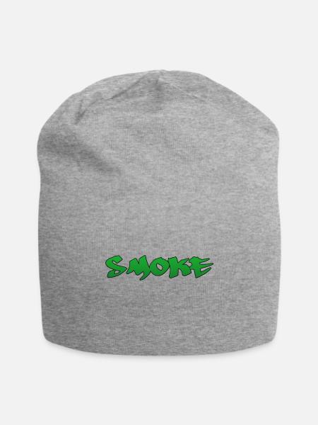 Smoke - Jersey Beanie - heather gray - Front