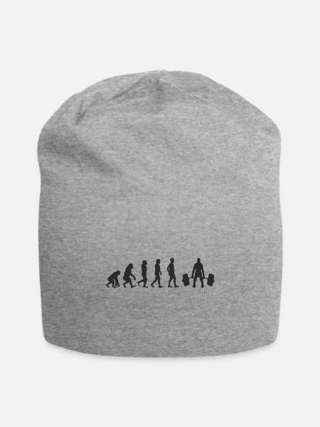 Evolution Weight Lifting - Jersey Beanie - heather gray - Front