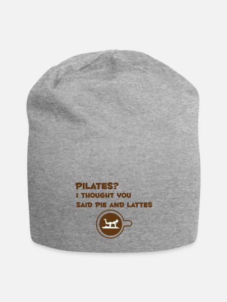 Fun Pilates Design - Jersey Beanie - heather gray - Front