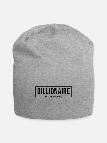 Billionaire In The Making - Jersey Beanie - heather gray - Front
