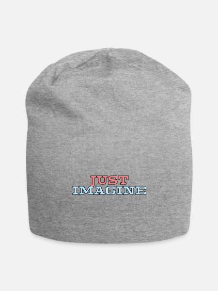 Just Imagine - Jersey Beanie - heather gray - Front
