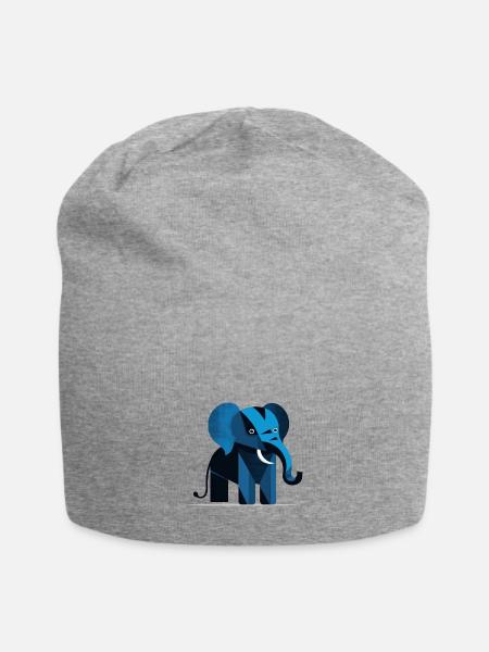 elephant - Jersey Beanie - heather gray