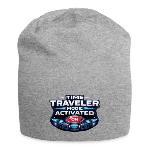 Time Traveler Mode – Futuristic Neon Sci-Fi Tee - Jersey Beanie