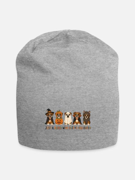 Boxer Halloween Crew - Jersey Beanie - heather gray