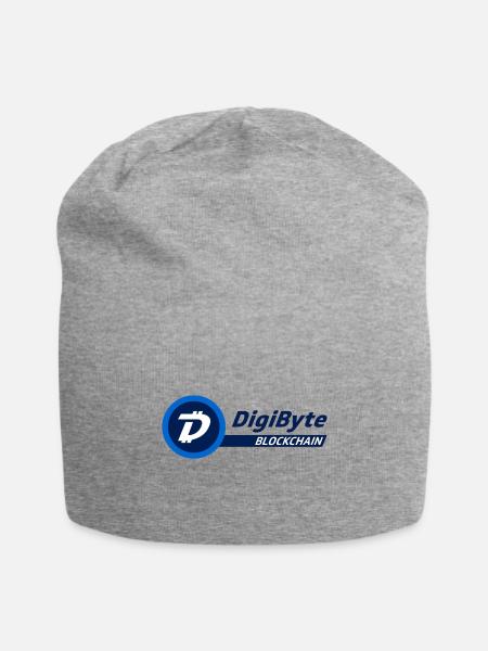 digibyte logo - Jersey Beanie - heather gray