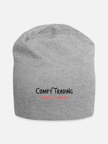 Comfy trading - Jersey Beanie - heather gray - Front