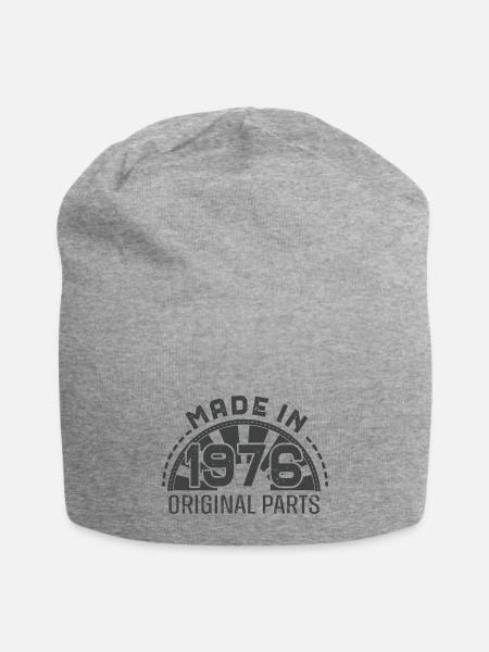 Made In 1976 47th Birthday Vintage - Jersey Beanie - heather gray
