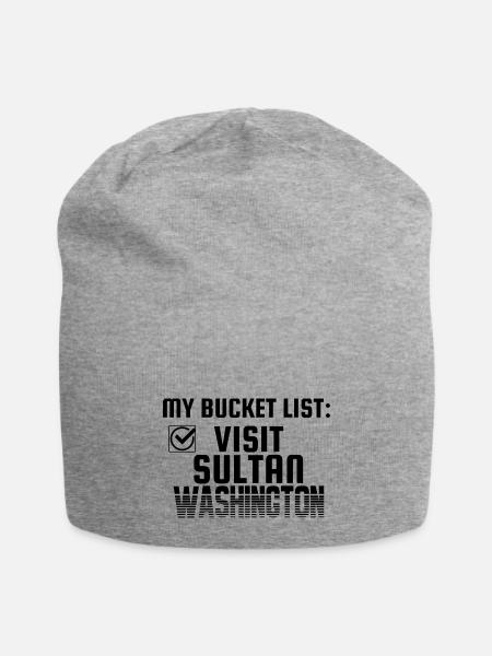 Sultan Washington Bucket List Hometown - Jersey Beanie - heather gray - Front