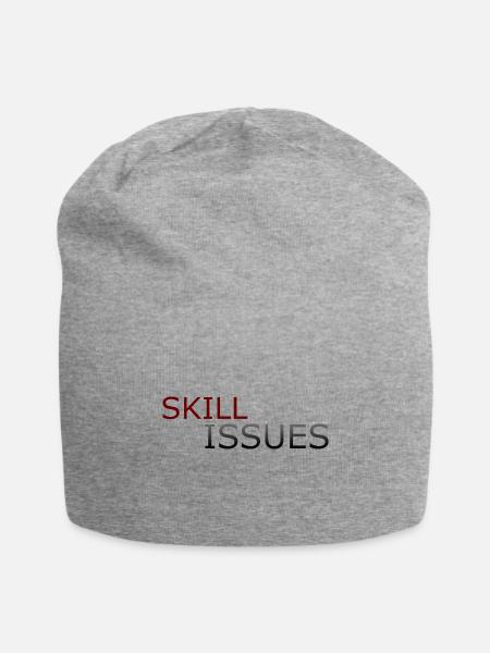 skill Issues - Jersey Beanie - heather gray