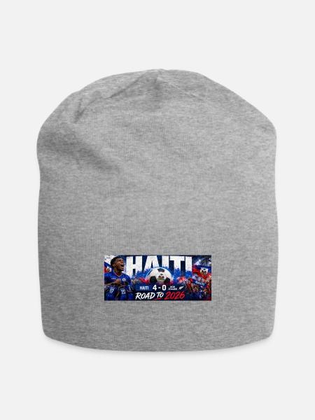 Haiti 4-0 Road to 2026 - Jersey Beanie - heather gray - Front