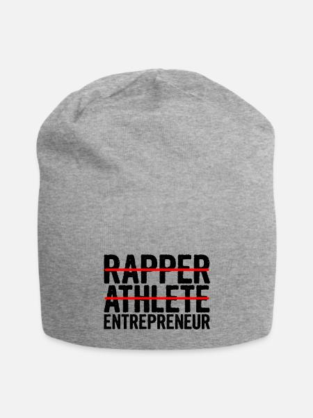 Rapper Athlete Entrepreneur 16 - Jersey Beanie - heather gray - Front