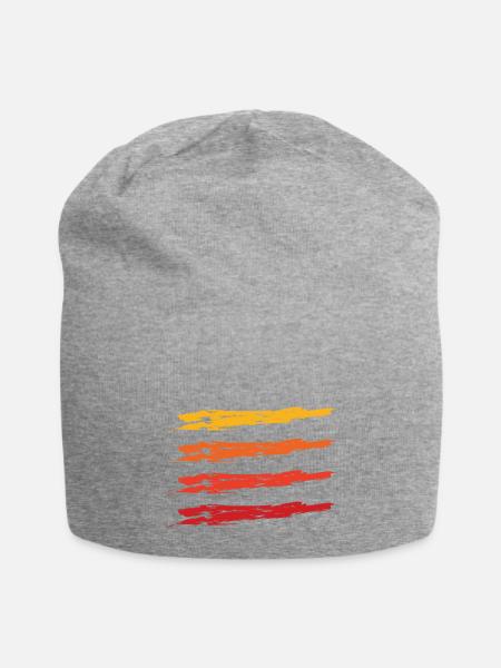 Color blob splash paint painter gift colorful spot - Jersey Beanie - heather gray - Front