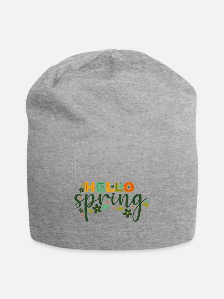 HelloSpring - Jersey Beanie - heather gray - Front