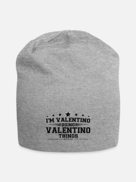 i’m Valentino doing Valentino things - Jersey Beanie - heather gray