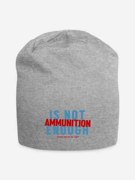 Ammunition is not enough boy - Jersey Beanie - heather gray - Front