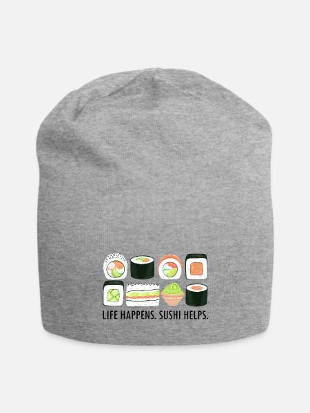 Life Happens 1 - Jersey Beanie - heather gray