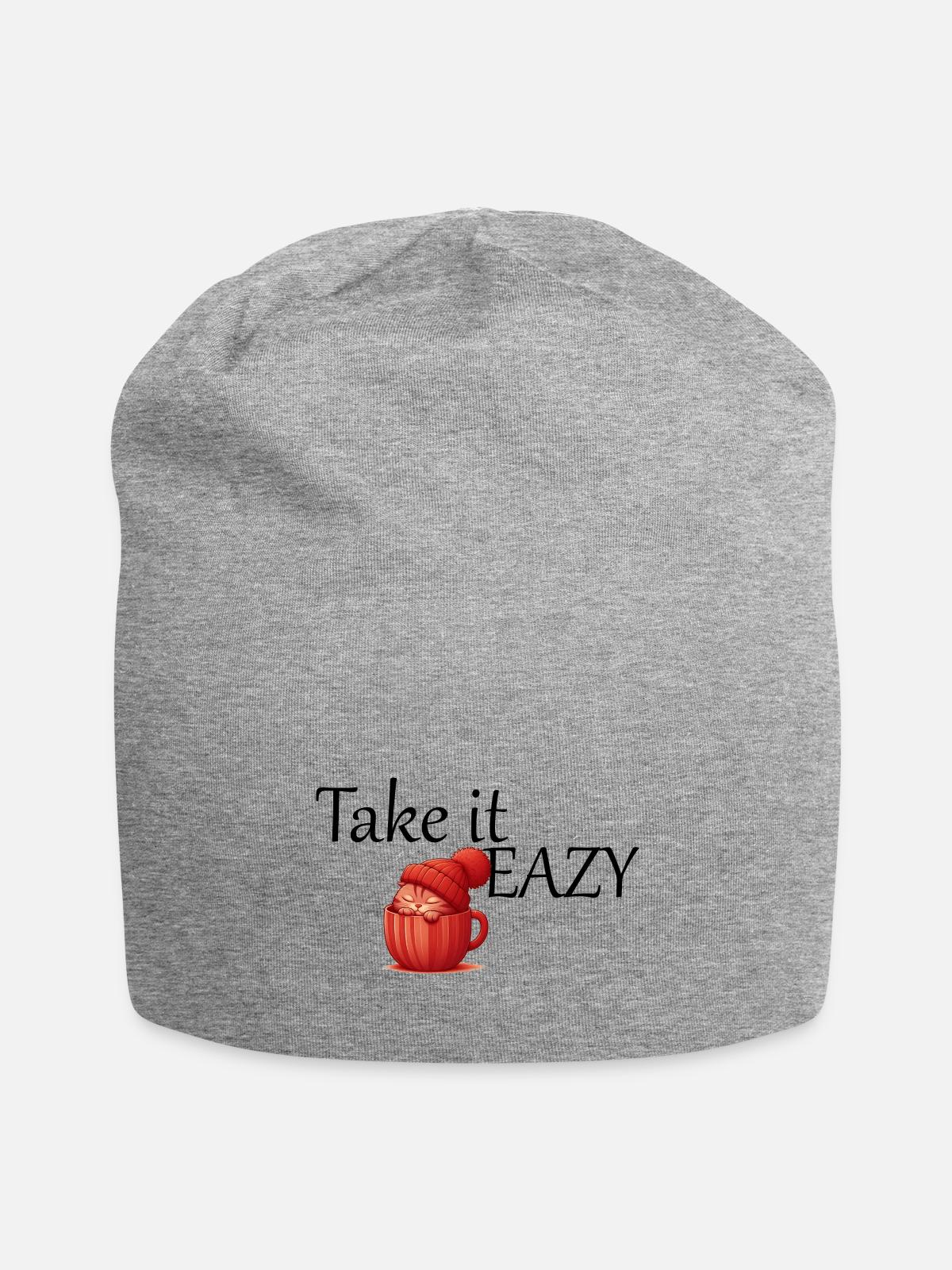 Take It Easy Collection - Jersey Beanie - heather gray - Front