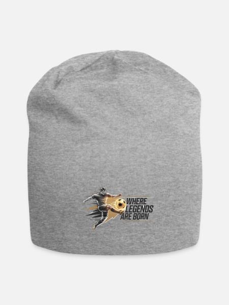 Legendary Football Design: Where Legends Are Born - Jersey Beanie - heather gray - Front