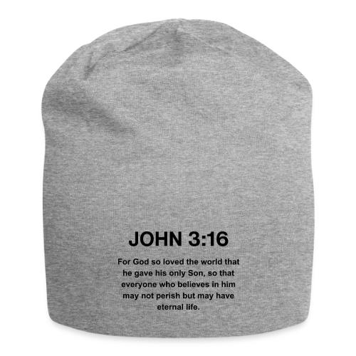 John 3:16 Christian Apparel – Bible Verse Clothing - Jersey Beanie