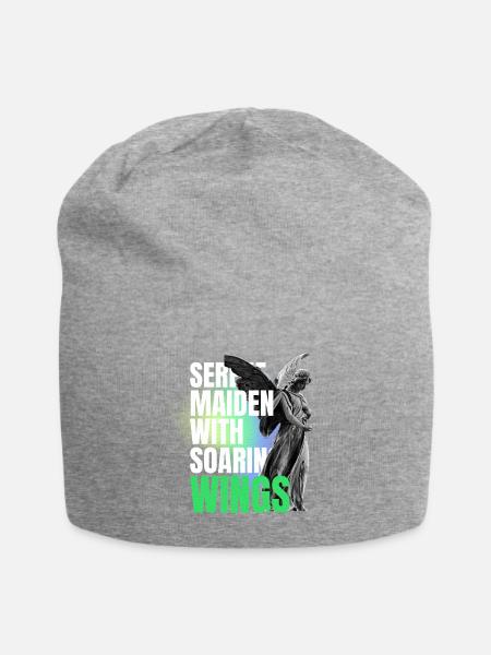 Serene Angel Maiden - Aesthetic Streetwear Stat - Jersey Beanie - heather gray