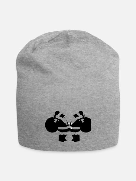 santa claus - Jersey Beanie - heather gray