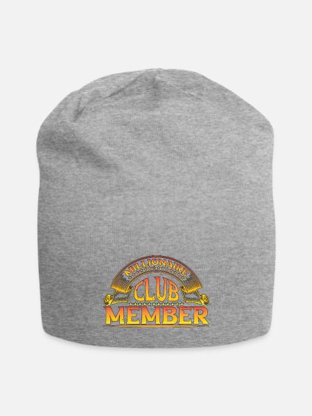 Millionaire Club Member 35 - Jersey Beanie - heather gray - Front