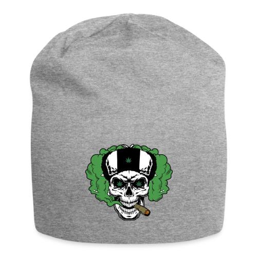 skull smoke cloud 2 - Jersey Beanie