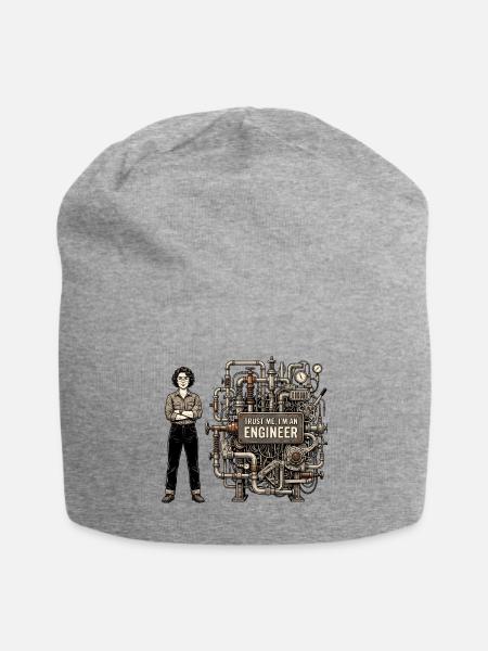 Trust Me I'm An Engineer T-Shirt - Jersey Beanie - heather gray - Front