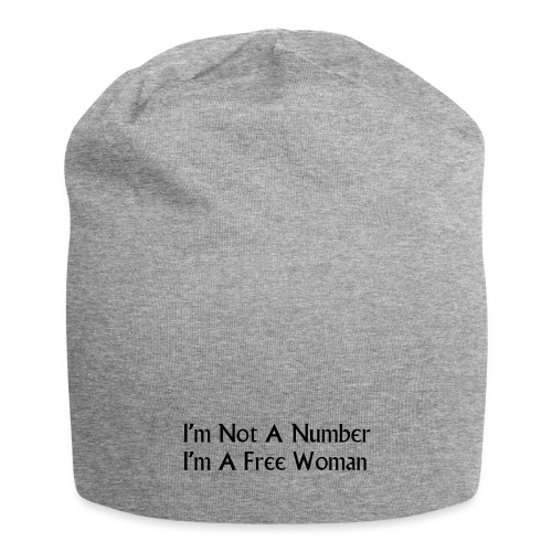 I'm Not A Number I'm A Free Woman - Jersey Beanie
