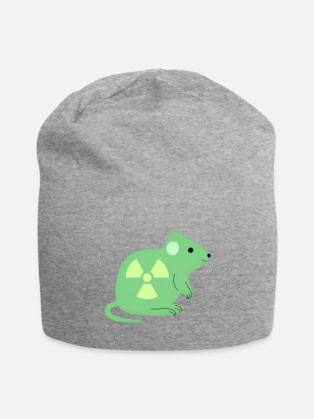 Radioactive rat - Jersey Beanie - heather gray - Front