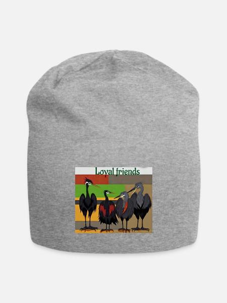 Loyal Friends: Heron Quartet - Jersey Beanie - heather gray - Front