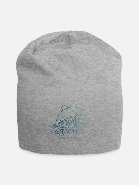 Protect Our Taonga — NZ Māui Hector's Dolphin Cons - Jersey Beanie - heather gray