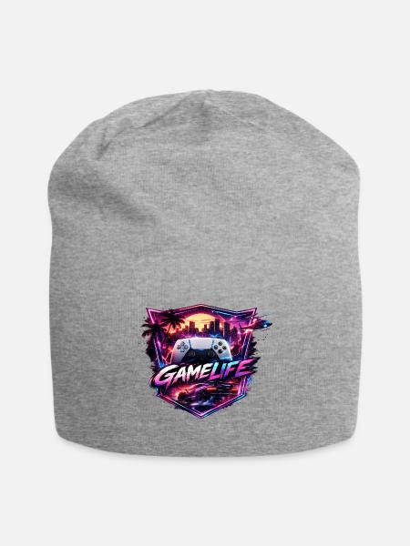 Gamelife - Jersey Beanie - heather gray - Front