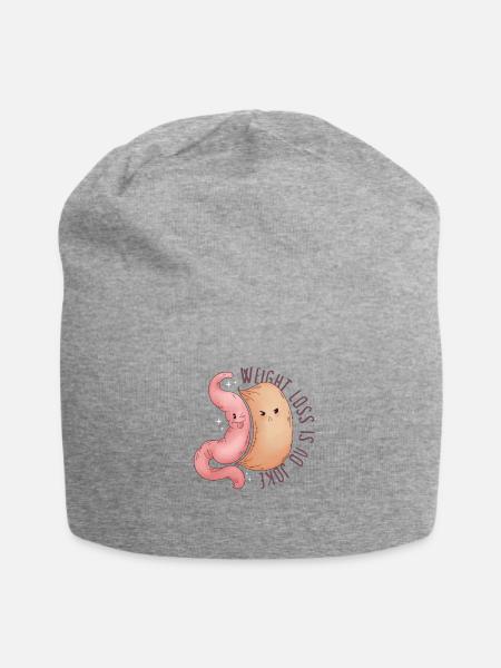 Gastric Sleeve Gastric Sleeve Surgery Gastrectomy - Jersey Beanie - heather gray - Front