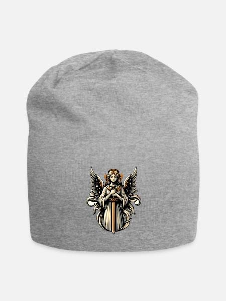 Guardian Angel - Jersey Beanie - heather gray