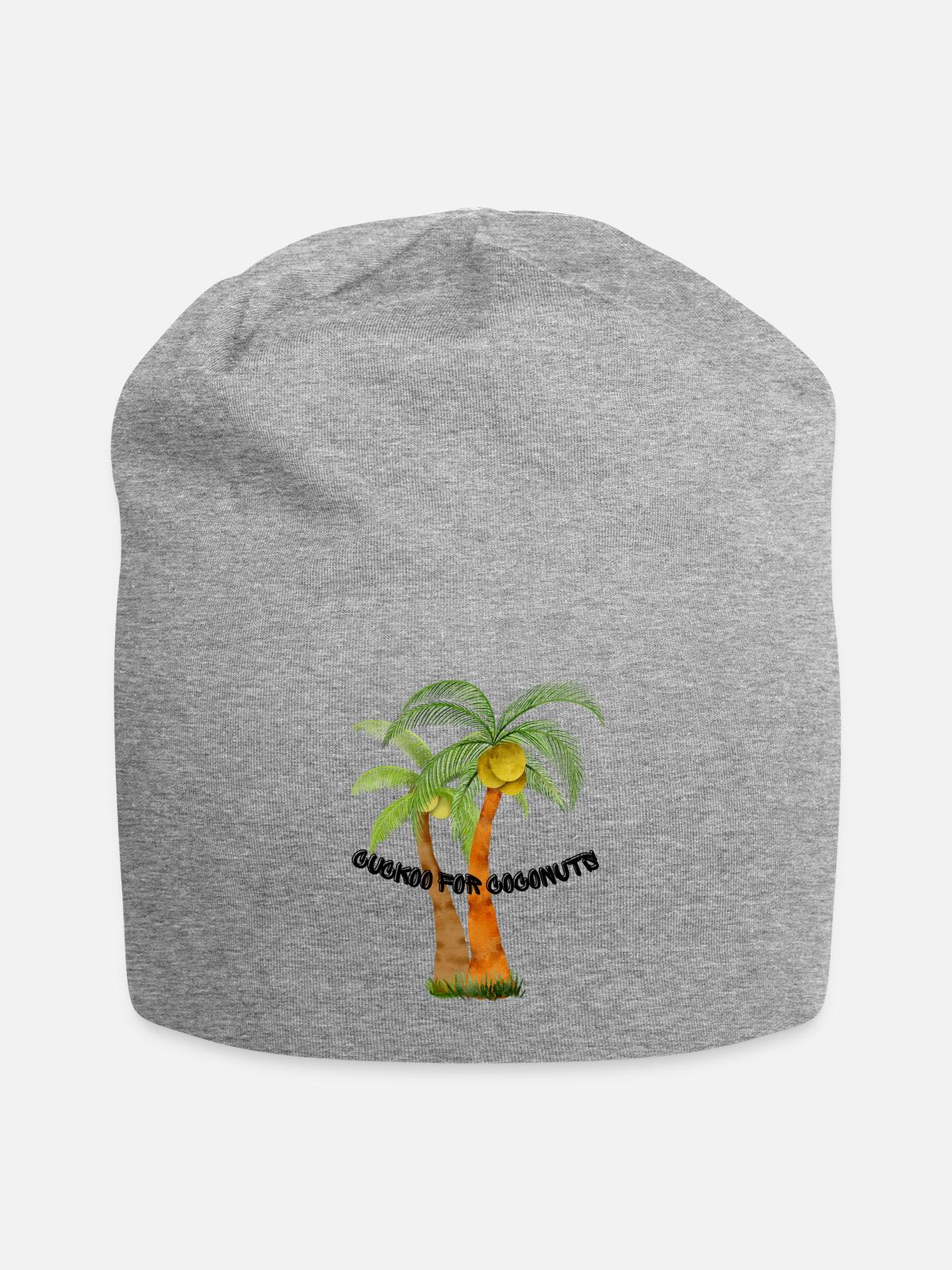 Cuckoo for Coconuts - Jersey Beanie - heather gray - Front