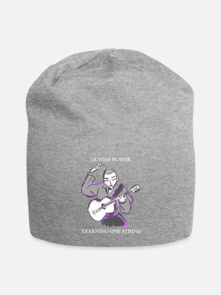 Learning_One_String - Jersey Beanie - heather gray - Front