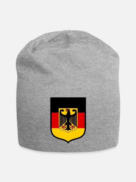 Germany Eagle Flag - Jersey Beanie - heather gray