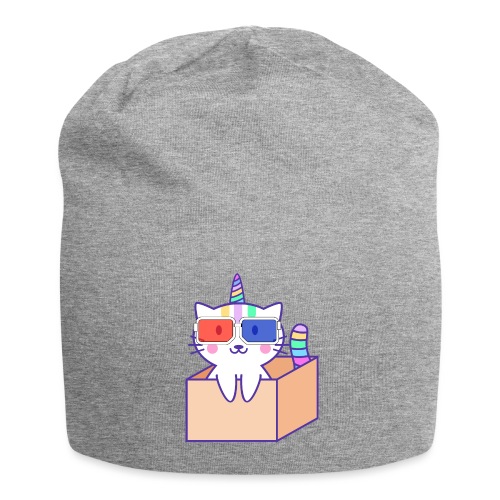 Unicorn cat with 3D glasses doing Vision Therapy! - Jersey Beanie