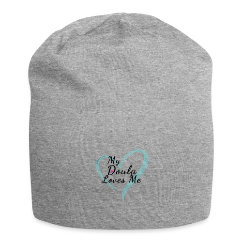 My Doula Loves Me with Blue heart - Jersey Beanie