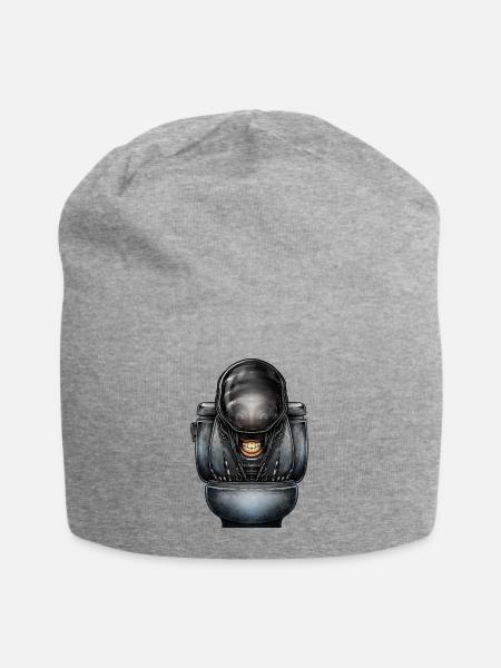 Horror toilet Monster #53 - Jersey Beanie - heather gray
