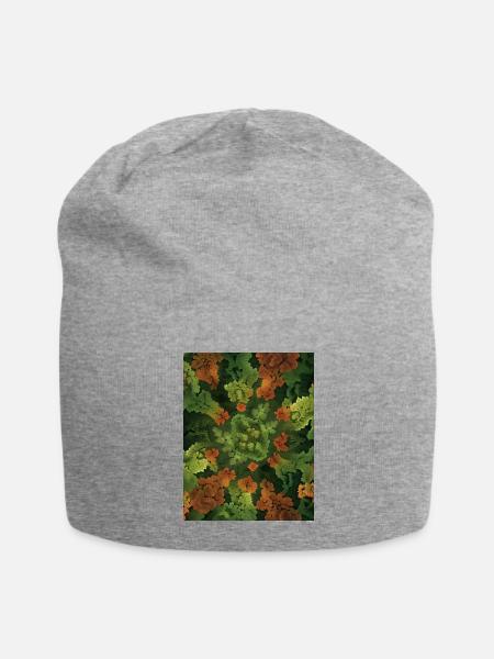 Fractal forest - Jersey Beanie - heather gray - Front
