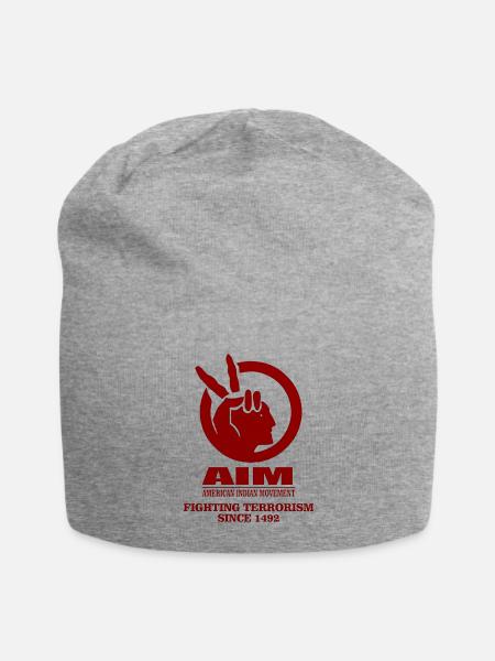 American Indian Movement - Jersey Beanie - heather gray - Front