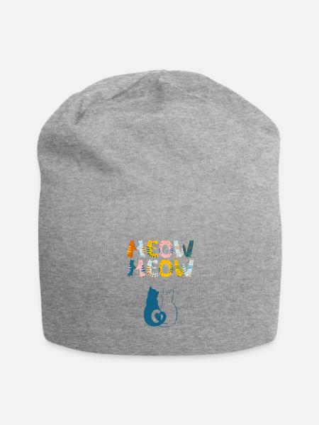 Cat lovers - Jersey Beanie - heather gray