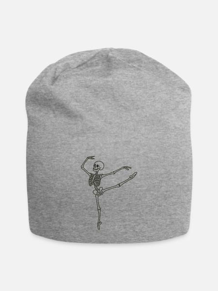 Skeleton Ballet Kick - Jersey Beanie - heather gray